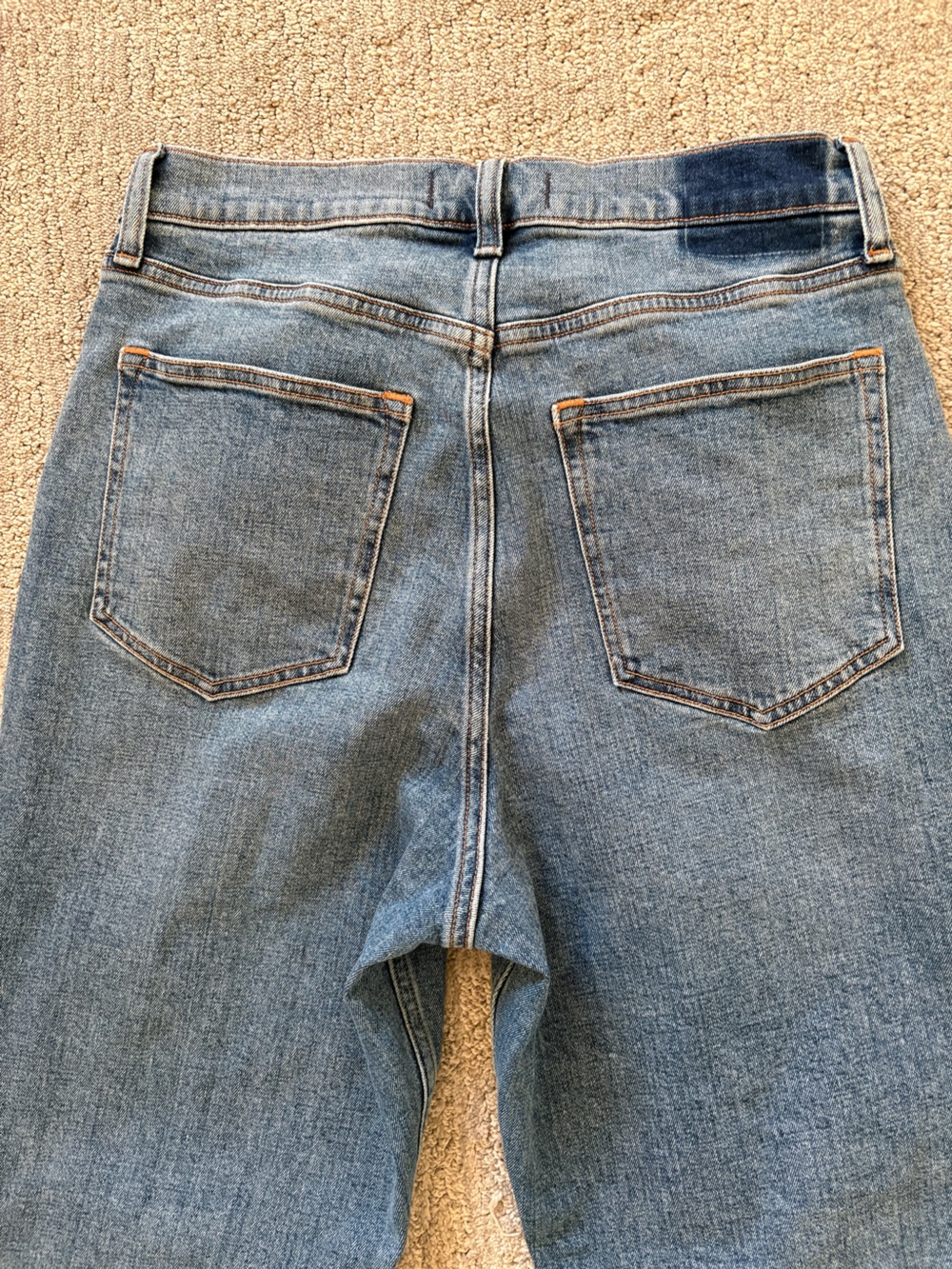 Abercrombie & Fitch High-Rise curve Love Blue Straight Jeans Mom Jeans Size 29 - Picture 5 of 5